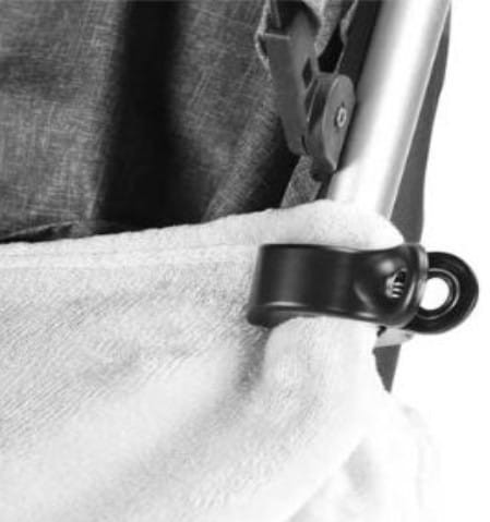 Klips klamra do wózka uniwersalna uchwyt klamerka