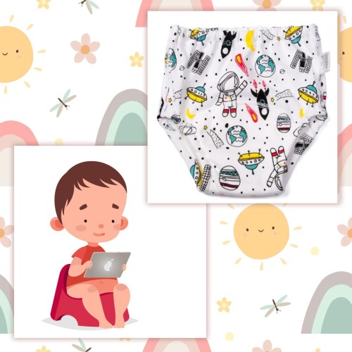 Majtki pieluchy treningowe do nauki sikania bawełniane 12-16 kg model 6