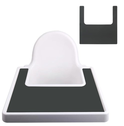 Mata silikonowa podkładka na tackę krzesełka Ikea Antilop dark grey