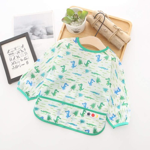 Fartuszek śliniak z rękawkami na rzep do karmienia rozszerzania diety BLW 3