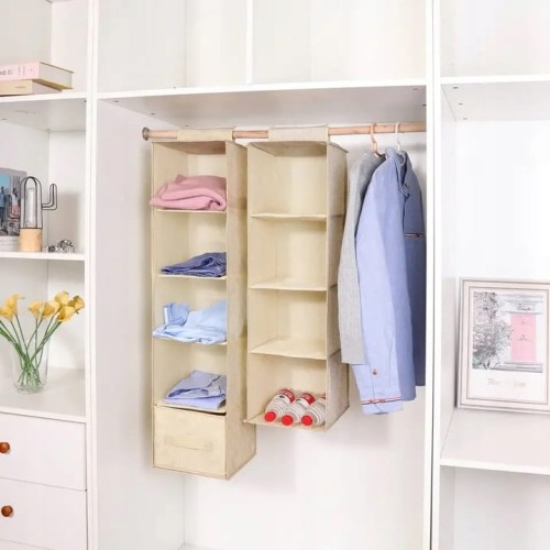 Regał składany organizer wiszący do szafy na rzep