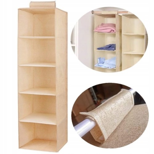 Regał składany organizer wiszący do szafy na rzep