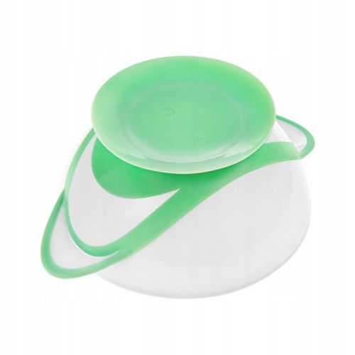 Miseczka na przyssawce z łyżeczką i pokrywką zAkuku 300 ml