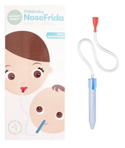 Aspirator do nosa na katar + 4 filtry gąbkowe Nose Frida