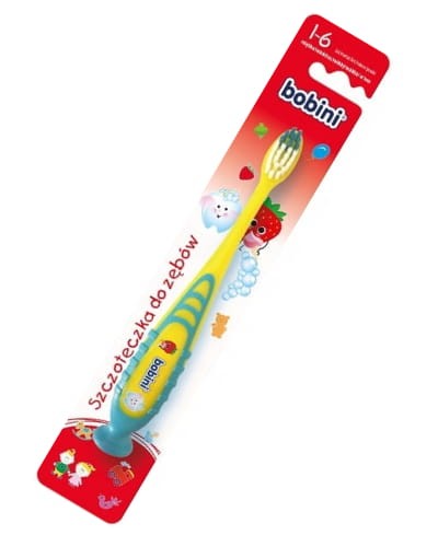 Szczoteczka do zębów dla dzieci Bobini 1-6 lat miękka