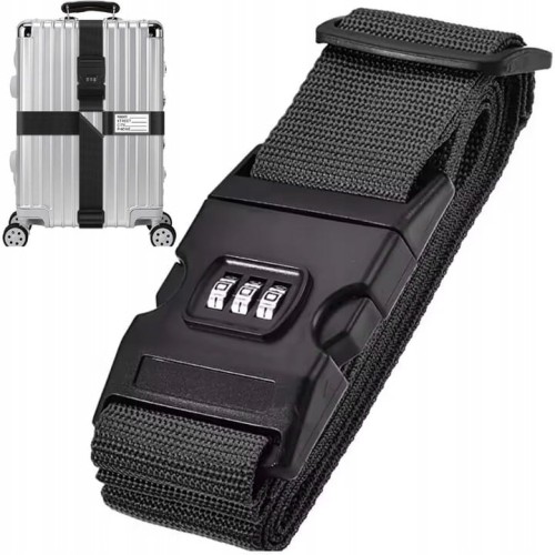 Pas do walizki zabezpieczający bagaż z szyfrem kodem 