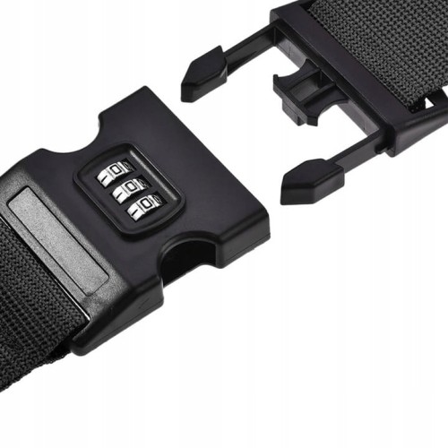 Pas do walizki zabezpieczający bagaż z szyfrem kodem 