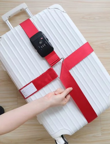 Pas do walizki zabezpieczający bagaż z szyfrem kodem 