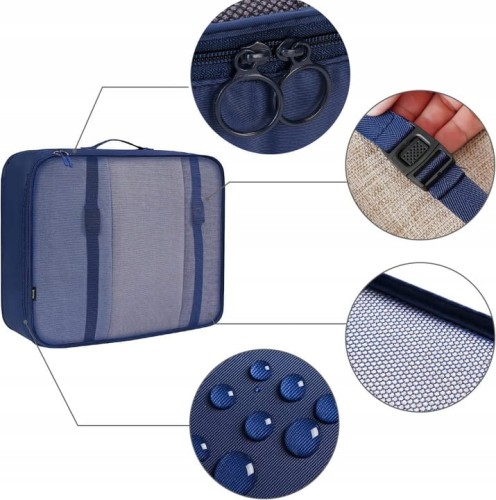 Torby podróżne organizery saszetki do walizki plecaka na ubrania buty pranie bieliznę ładowarki 8 szt