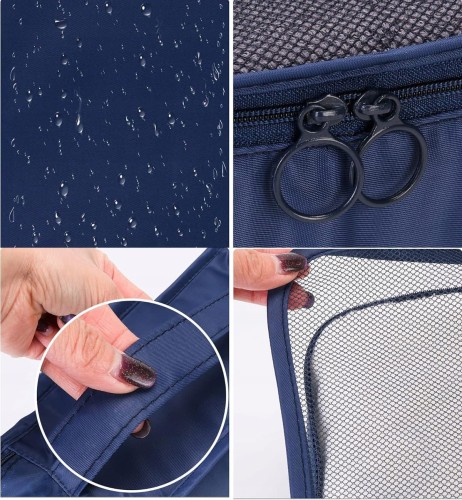 Torby podróżne organizery saszetki do walizki plecaka na ubrania buty pranie bieliznę ładowarki 8 szt