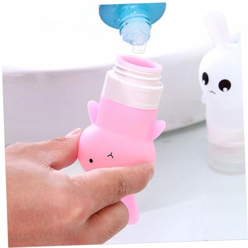 Buteleczka butelka silikonowa podróżna do walizki z samolotu 75 ml