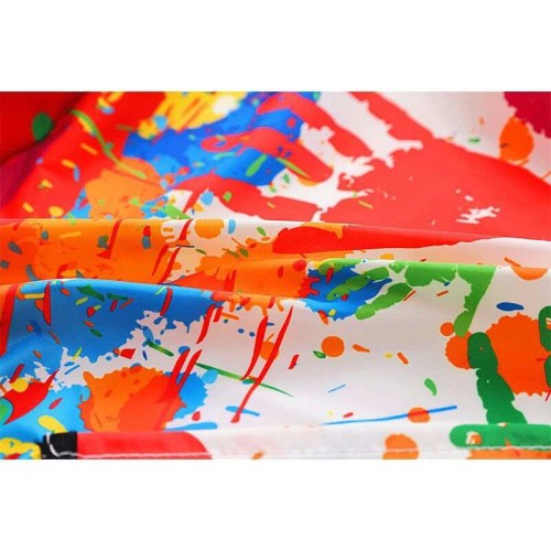 Fartuszek fartuch ochronny M do malowania prac plastycznych nieprzemakalny 4-6 lat