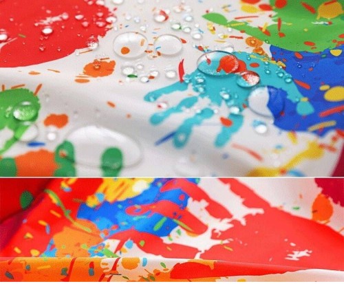 Fartuszek fartuch ochronny M do malowania prac plastycznych nieprzemakalny 4-6 lat