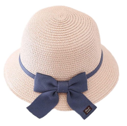 Kapelusz słomkowy z torebką letni plażowy na gumce dla dziewczynki