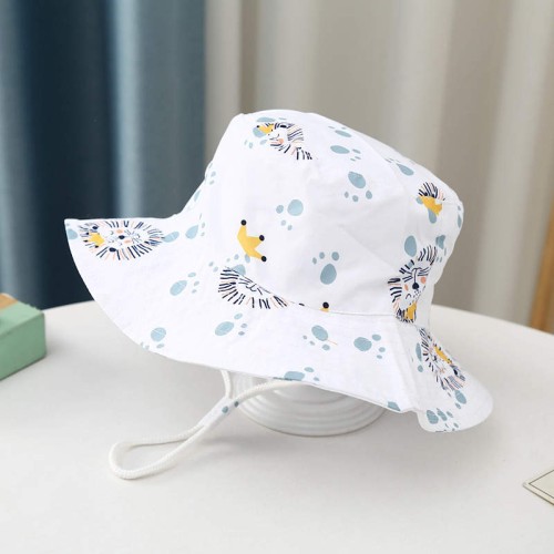 Kapelusz letni plażowy bawełniany czapka dziecięca z regulacją 52 cm