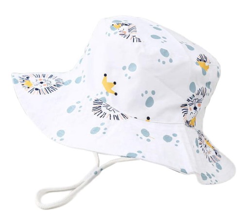 Kapelusz letni plażowy bawełniany czapka dziecięca z regulacją 52 cm