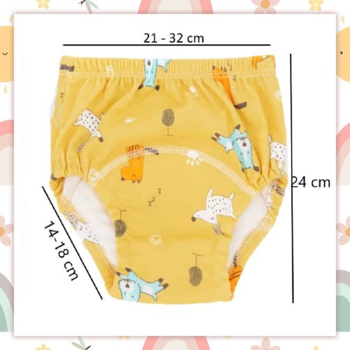 Majtki pieluchy treningowe bielizna dla dzieci majteczki duży rozmiar 14-17 kg zestaw 3 szt
