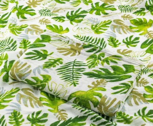 Kocyk otulacz muślinowy z bambusem pieluszka pielucha 120 x 120 cm