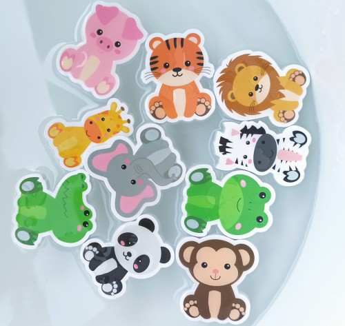 Zabawki do kąpieli puzzle piankowe do wanny z siatką na zabawki kąpielowe