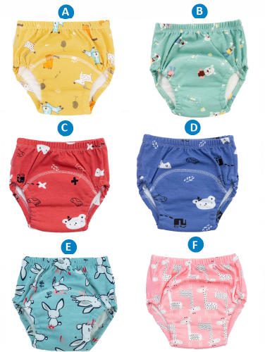 Majtki pieluchy treningowe bielizna dla dzieci majteczki duży rozmiar 14-17 kg zestaw 3 szt