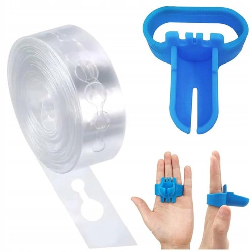 Taśma do mocowania girland balonowych 5 m + przyrząd do wiązania balonów