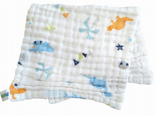 Pielucha pieluszka ulewajka ręcznik bawełniany ręczniczek muślinowy 25 x 50 cm  dinozaury