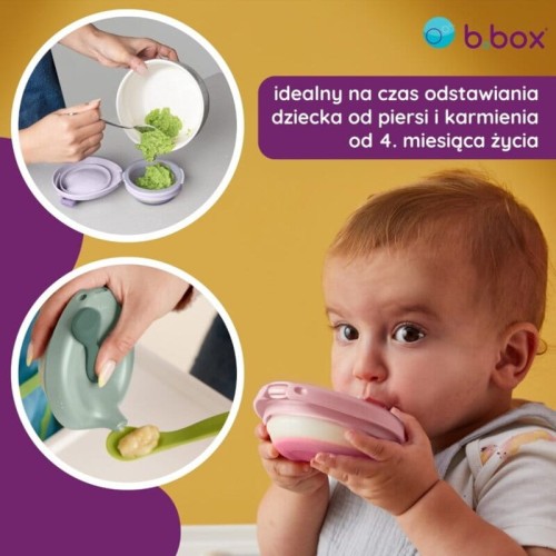 Miseczka z pokrywką fill+feed piwonia b.box