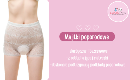 Majtki poporodowe siateczkowe 2 szt. L
