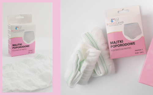 Majtki poporodowe siateczkowe 2 szt. L