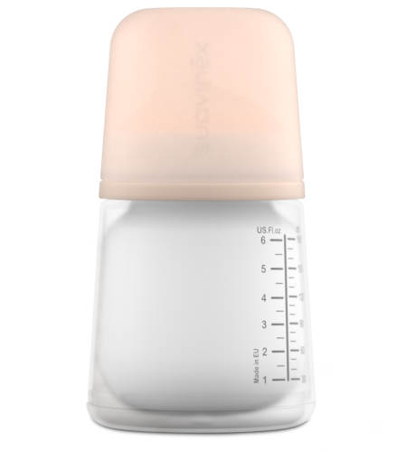 Butelka do karmienia o wolnym przepływie dla niemowlaka Zero Zero 180 ml Suavinex