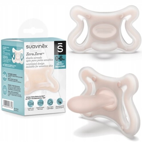 Smoczek fizjologiczny silikonowy ZERO ZERO 0-6M Suavinex