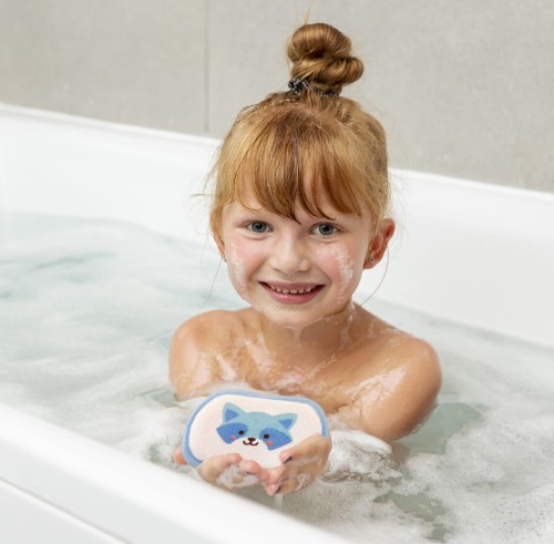 Gąbka myjka do kąpieli do mycia dla dzieci niemowląt bawełna miękka 1 szt. 