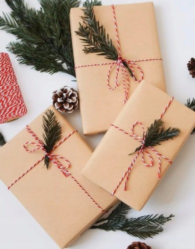 Sznurek świąteczny 15 m bawełna do pakowania prezentu kalendarza adwentowego