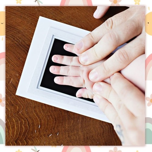 Odcisk rączki stópki dla dziecka zestaw pamiątkowy do odcisków dla niemowląt