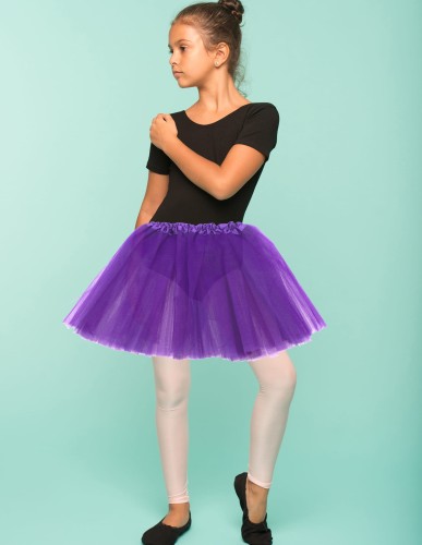 Spódniczka tiulowa dla dziewczynki tutu fioletowa rozkloszowana  na występy przedstawienia