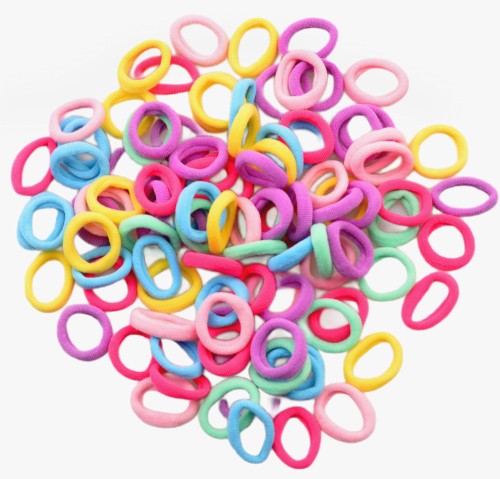 Gumeczki gumki frotki do włosów wielokolorowe 100 szt. 