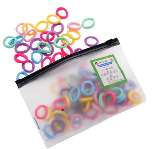 Gumeczki gumki frotki do włosów wielokolorowe 100 szt. 