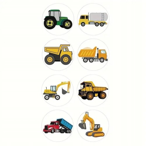 Naklejki motywacyjne dla dzieci 500 szt. na rolce samoprzylepne nagroda pojazdy