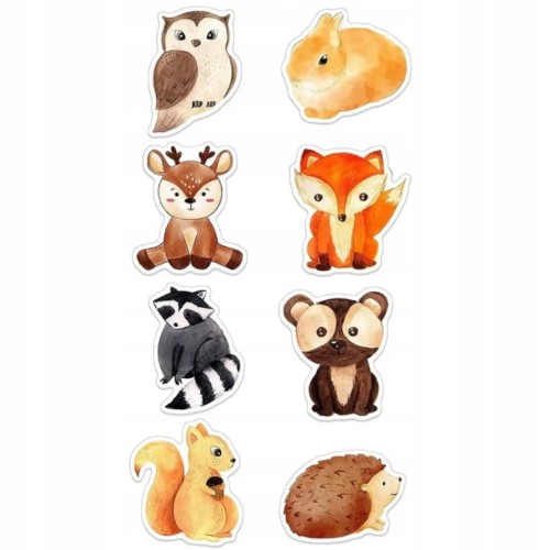 Naklejki motywacyjne dla dzieci 500 szt. na rolce samoprzylepne nagroda zwierzęta