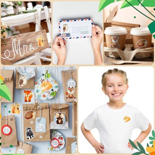 Naklejki motywacyjne dla dzieci 500 szt. na rolce samoprzylepne nagroda zwierzęta