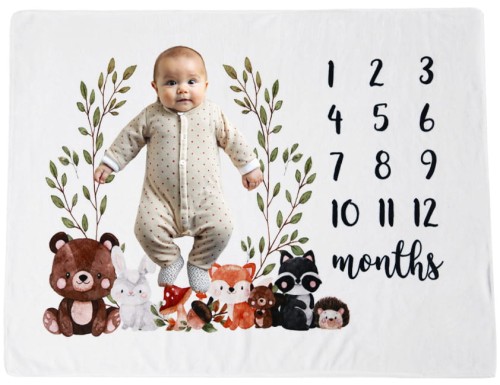 Kocyk do zdjęć foto mata tło do robienia zdjęć dziecka niemowlaka pierwszy rok