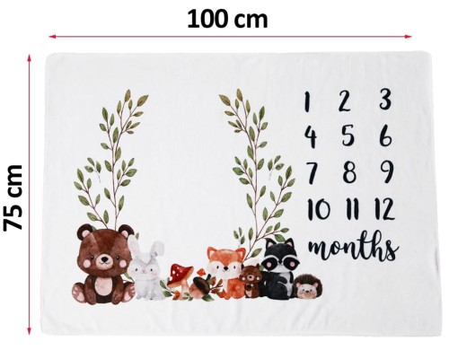 Kocyk do zdjęć foto mata tło do robienia zdjęć dziecka niemowlaka pierwszy rok