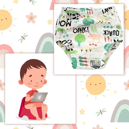 Majtki pieluchy treningowe 12-16 kg pieluchomajtki do nauki sikania odpieluchowanie model 4