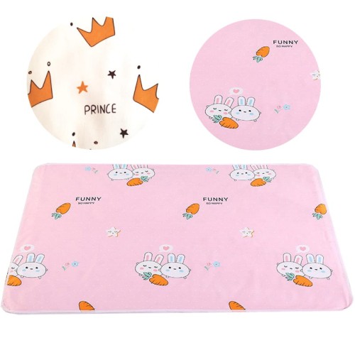 Podkład mata do przewijania dziecka w płatach wielorazowy dwustronny 50 x 70 cm