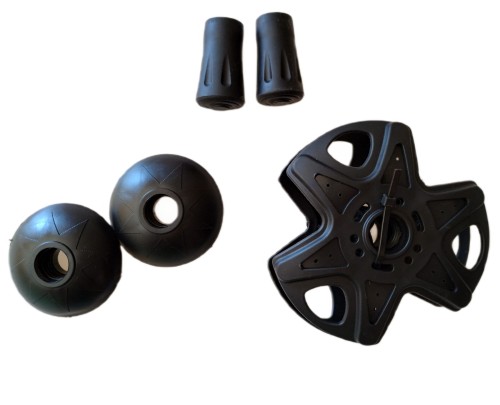 Kijki dla dzieci do nordic walking chodzenia w góry trekkingowe  – lekkie aluminiowe 95–145 cm