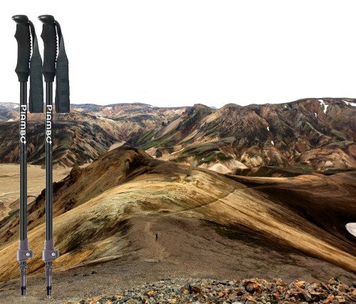 Kijki dla dzieci do nordic walking chodzenia w góry trekkingowe  – lekkie aluminiowe 95–145 cm