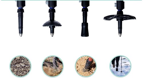 Kijki dla dzieci do nordic walking chodzenia w góry trekkingowe  – lekkie aluminiowe 95–145 cm