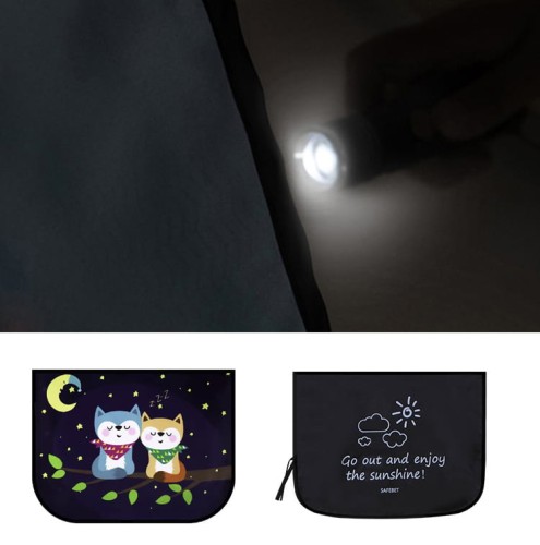 Roleta osłona przeciwsłoneczna na szybę samochodu z ochroną UV na magnes 