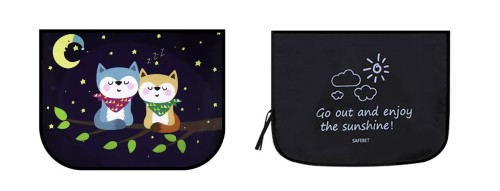 Roleta osłona przeciwsłoneczna na szybę samochodu z ochroną UV na magnes 