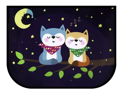 Roleta osłona przeciwsłoneczna na szybę samochodu z ochroną UV na magnes 